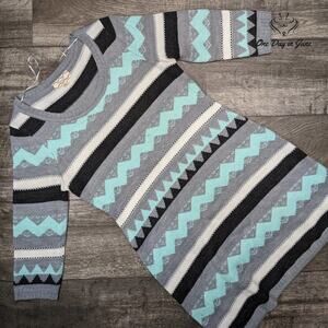 Pink Rose Petite Long Sleeve Sweater Dress Size PL